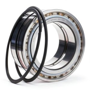 INA SL045014-PP-2NR Cylindrical Roller Bearing Full complement Roller Set Two-Row Central Rib on Outer Ring 3 Ribs on Inner Ring Contact Seal on Both Sides Two retaining Rings Included SL045014-0